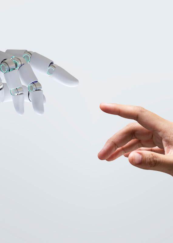 Robot and human hands