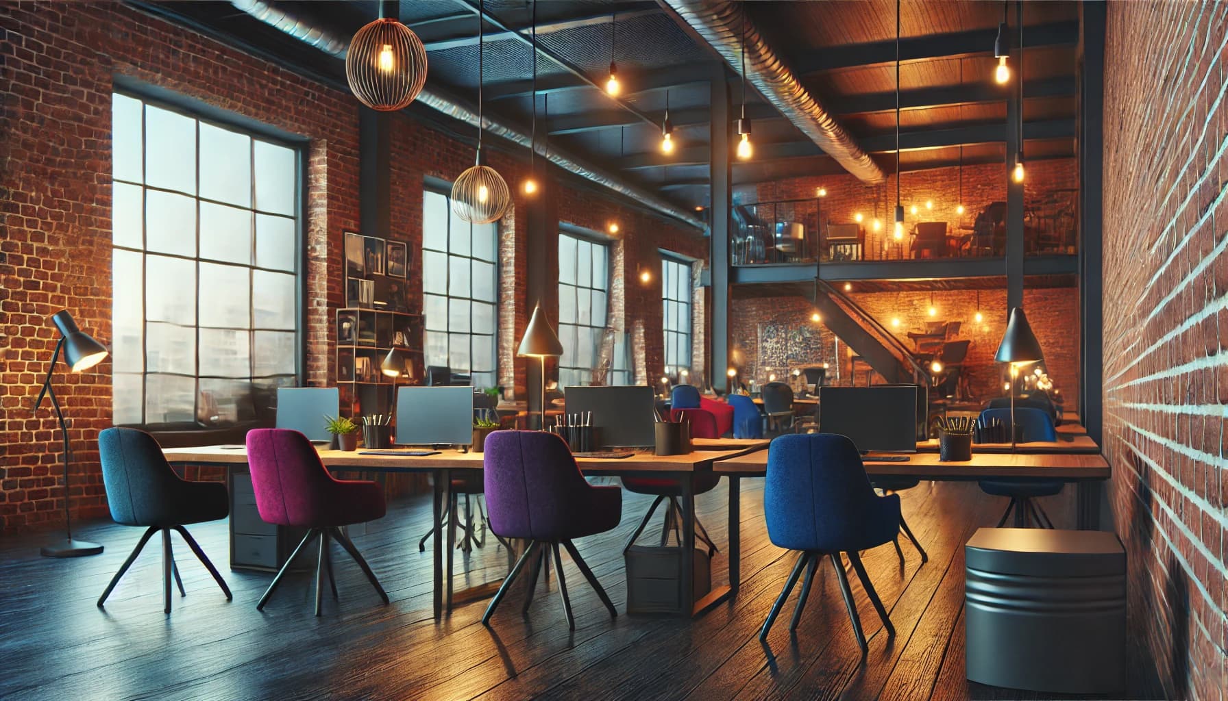 Each company upload its own featured images about office, work, etc.